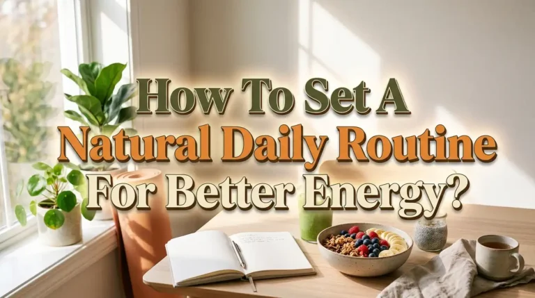 How To Set A Natural Daily Routine For Better Energy?